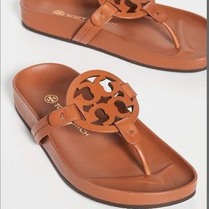 Miller cloud calf leather Tory burch sandles ! brand new with bag and box!